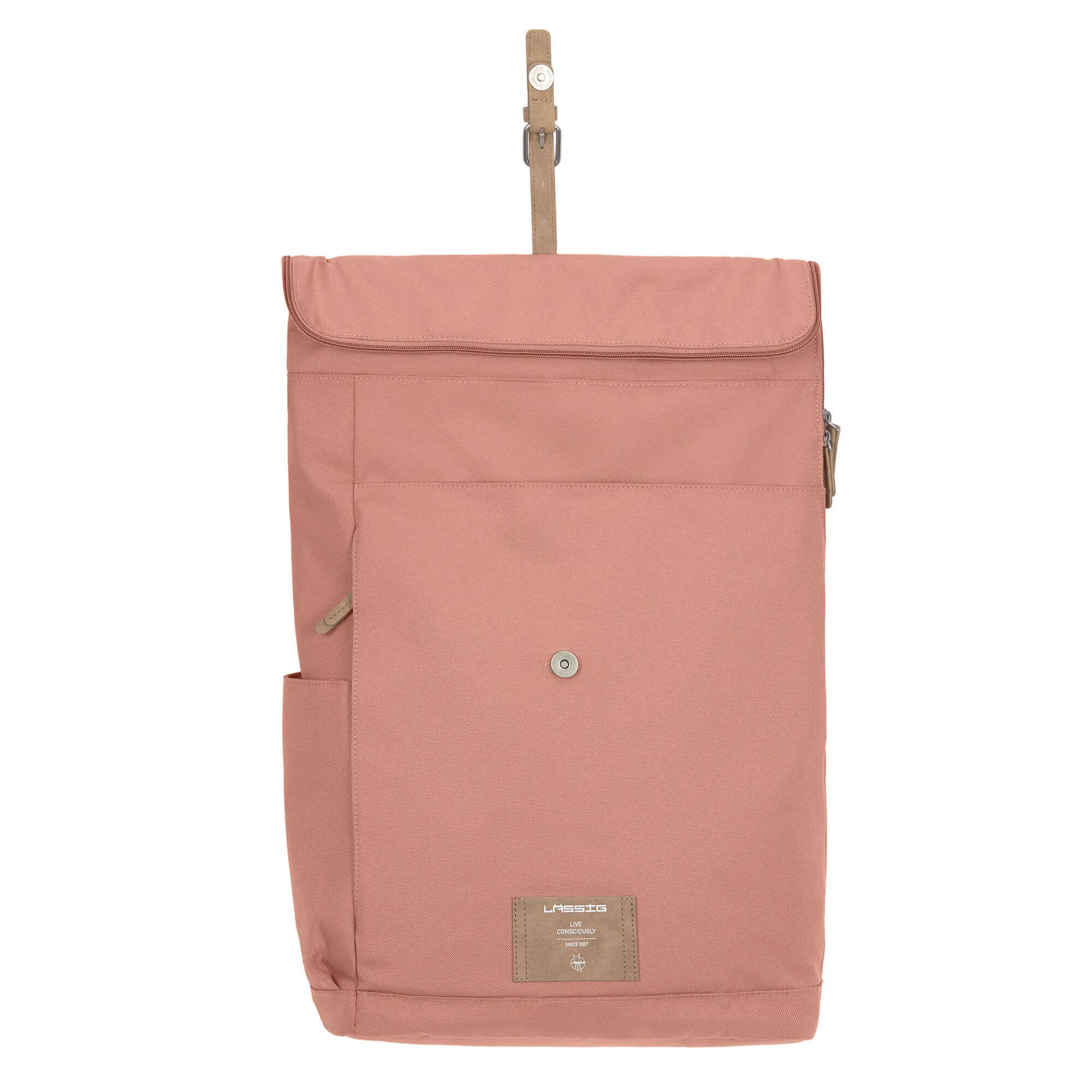 Sac à dos à langer Rolltop, cannelle | Lässig