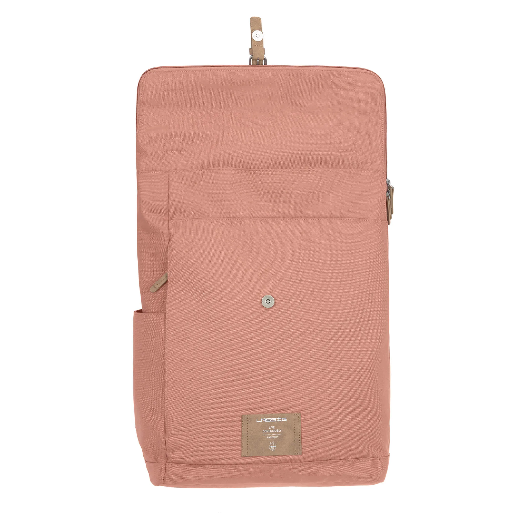 Sac à dos à langer Rolltop, cannelle | Lässig