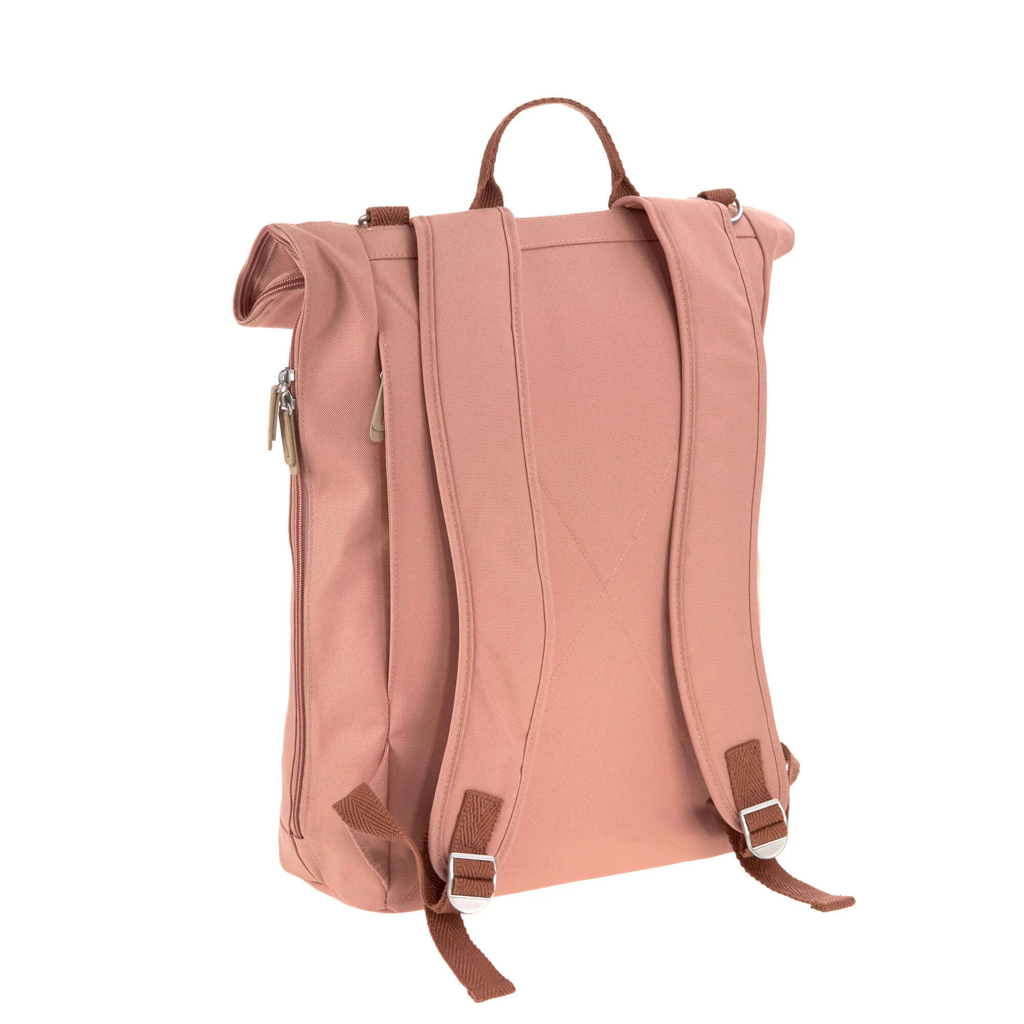 Sac à dos à langer Rolltop, cannelle | Lässig