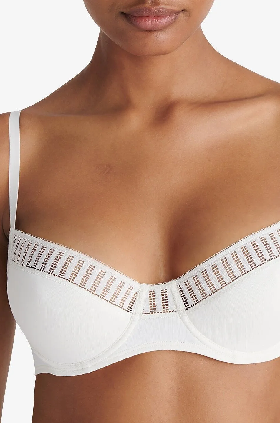 Soutien-gorge en jersey et dentelle Justine Graphic