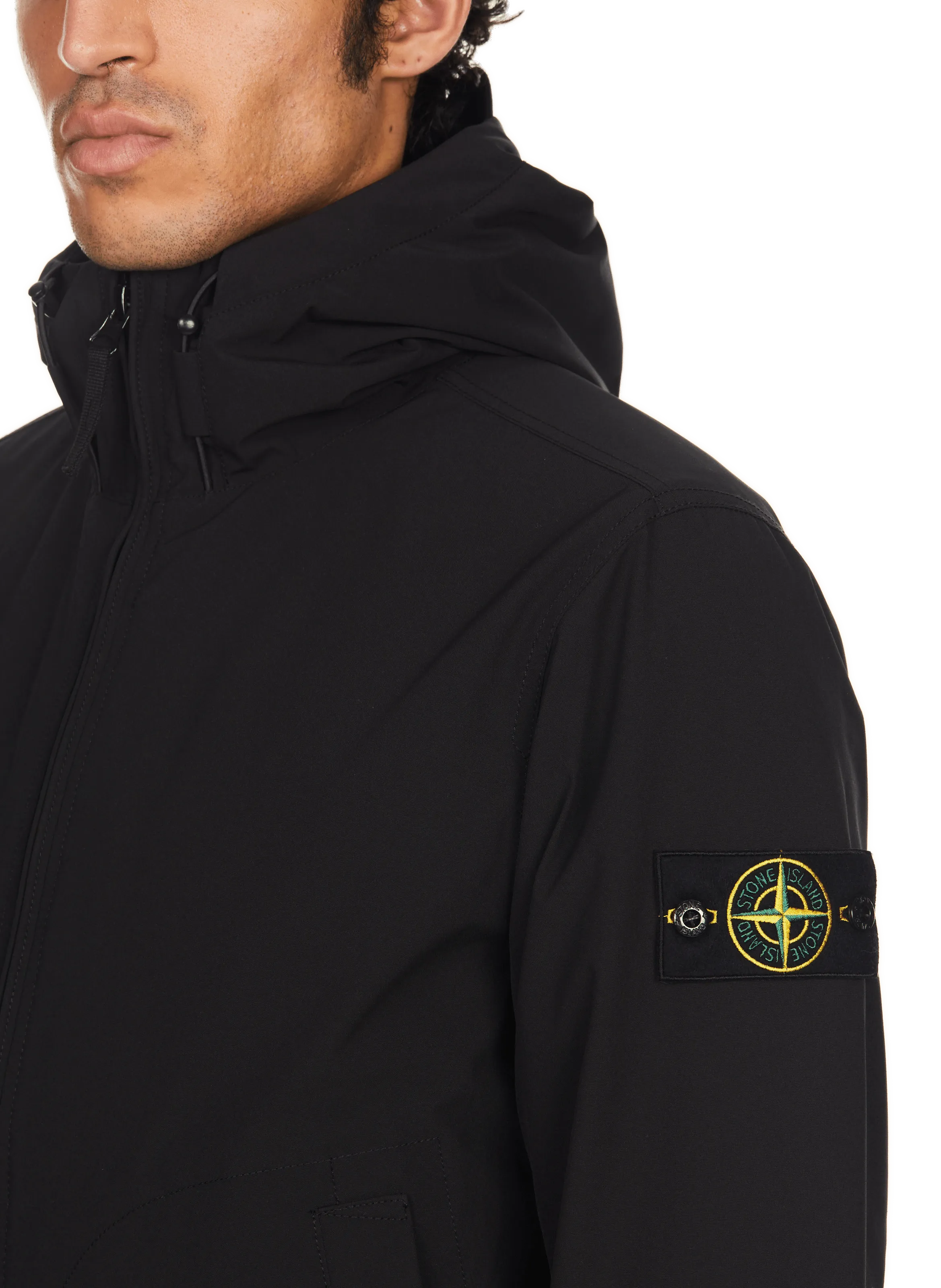 STONE ISLAND  Blouson à capuche  - Noir