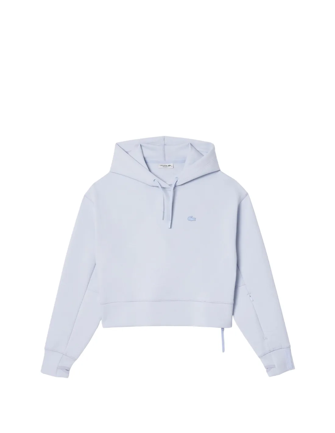 Sweat a capuche femme Lacoste Ref 57984 J2G Phoenix bleu clair