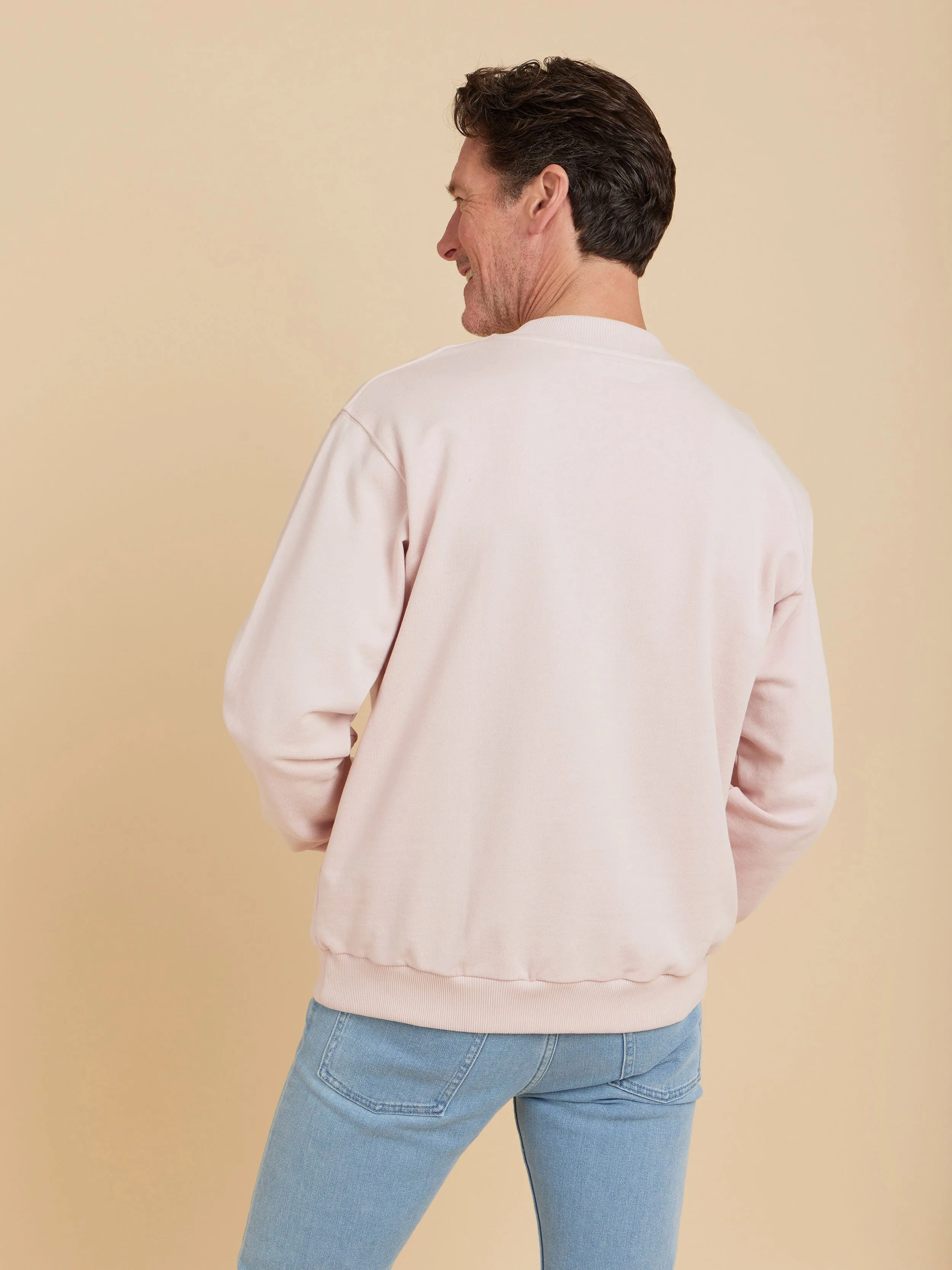 sweat Jack en jersey de coton bio rose rosaé