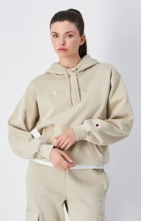 Sweatshirt à capuche en molleton avec grand logo ton sur ton | Champion France