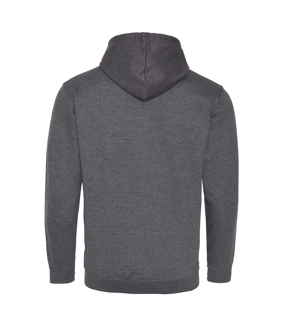 Sweatshirt à capuche et fermeture zippée homme bleu saphir/gris chiné Awdis