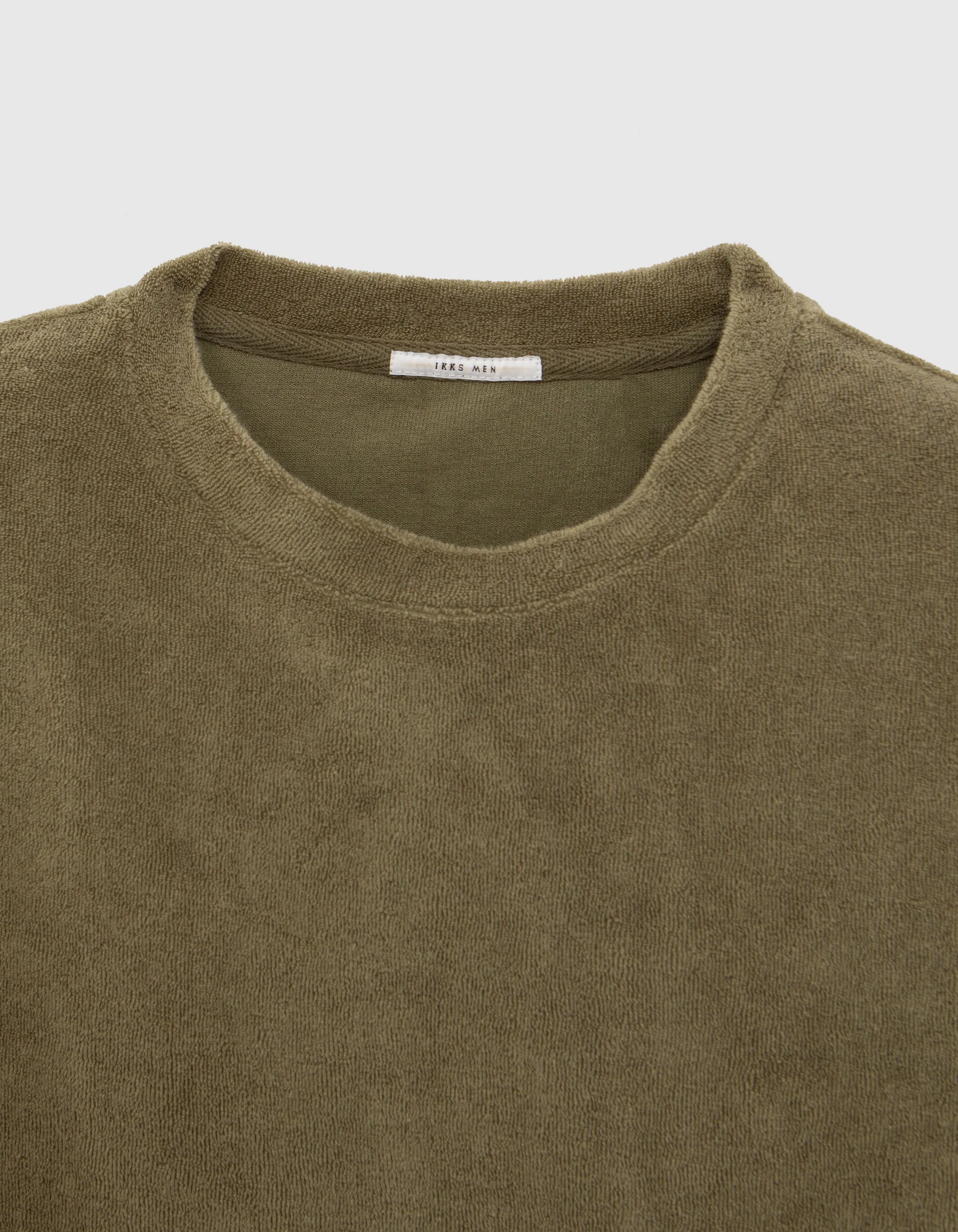 T-shirt army green en éponge Homme