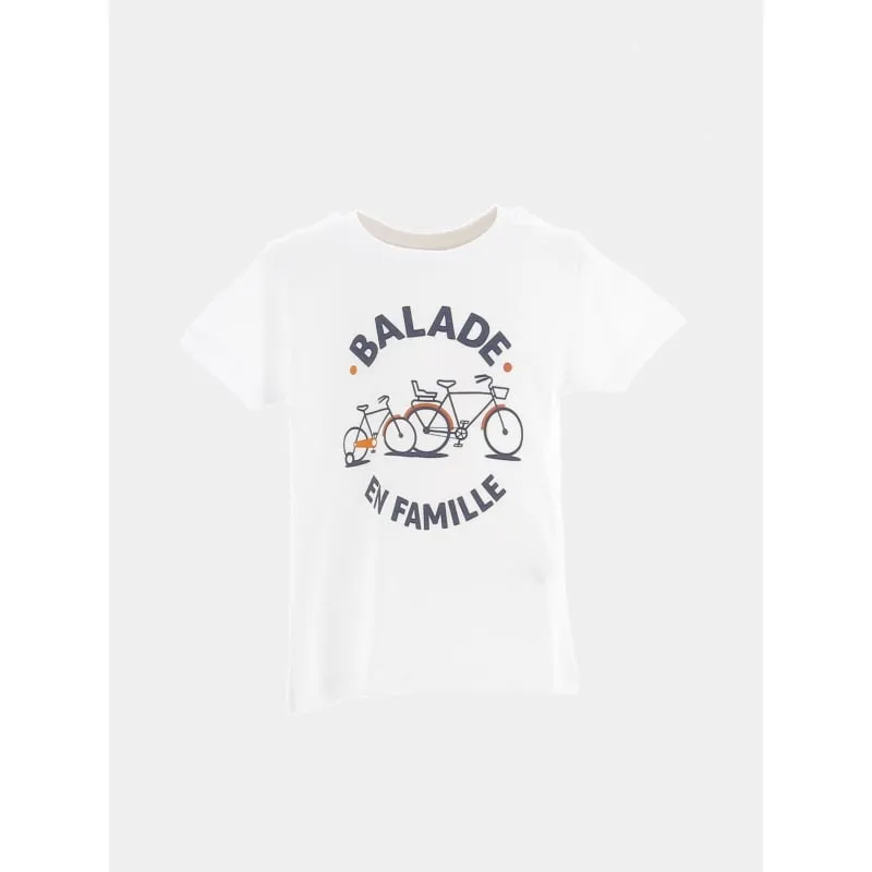 T-shirt bluv motif blanc garçon - Adidas | wimod