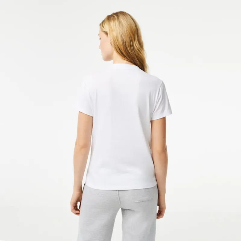 T-SHIRT FEMME LACOSTE SPORT BLANC