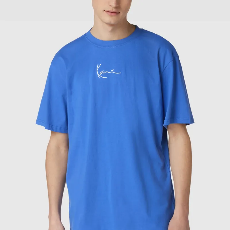 T-SHIRT KARL KANI SMALL SIGNATURE BLEU