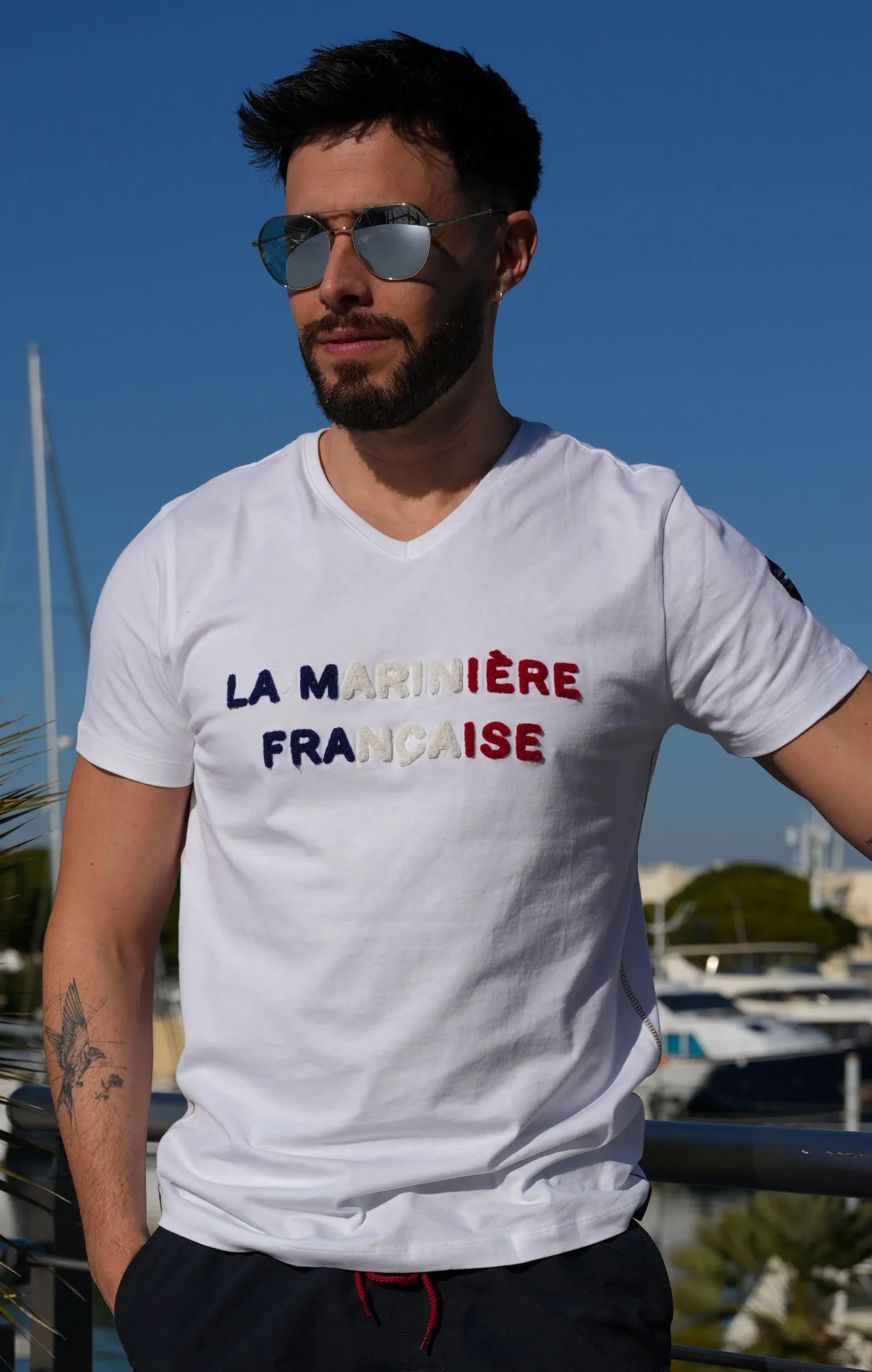 T-Shirt manches courtes homme TOBIAS BLANC