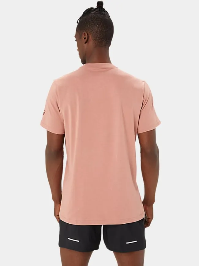 T-shirt tiger vieux rose homme - Asics | wimod