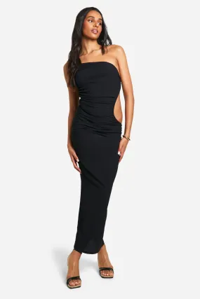 Tall - Robe longue asymétrique texturée