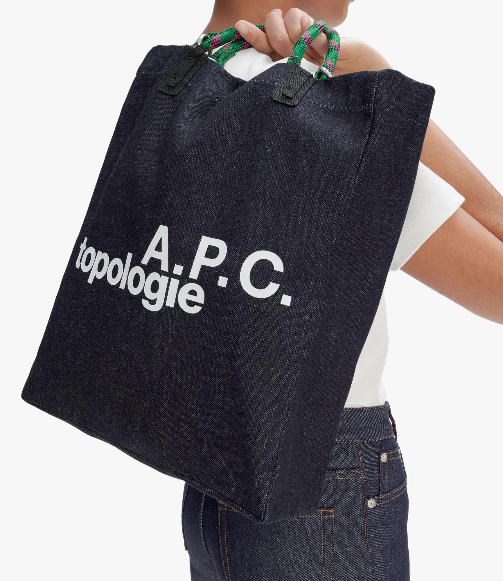 Tote A.P.C. Topologie Indigo/émeraude | A.P.C.