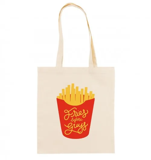 Tote Bag Fries Before Guys | Grafitee