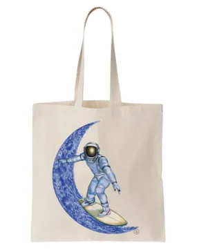 Tote Bag Moon Surfer